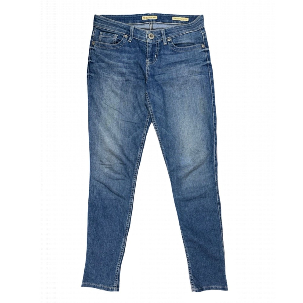 Guess Power Ultra Skinny Low-Rise Jeans‎ Womens 29x30 Medium Wash Blue Denim - Picture 3 of 16